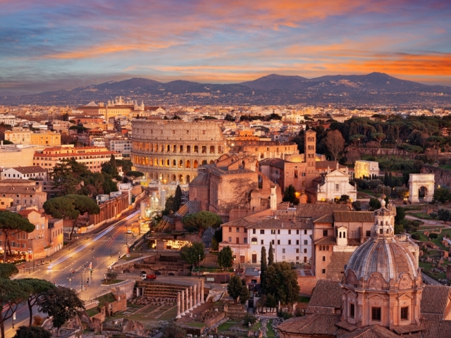 Rím, Taliansko, koloseum, Forum romanum
