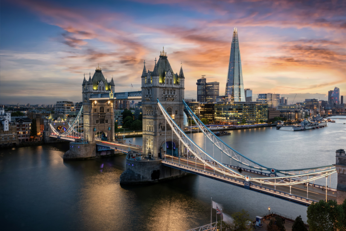 Londýn, Veľká Británia, Tower Bridge most, Temža