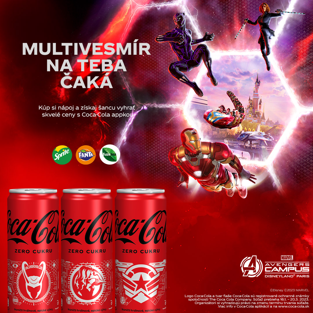 Coca-Cola sa vo svojej novej kampani stane bránou do multivesmíru Marvel.