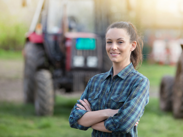 farmárka, pôdohospodárstvo, pôda, traktor, farma