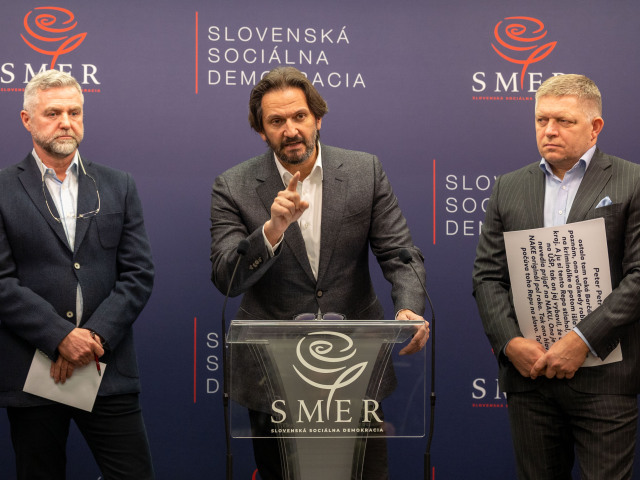 Robert Fico, Robert Kaliňák, Tibor Gašpar, Smer