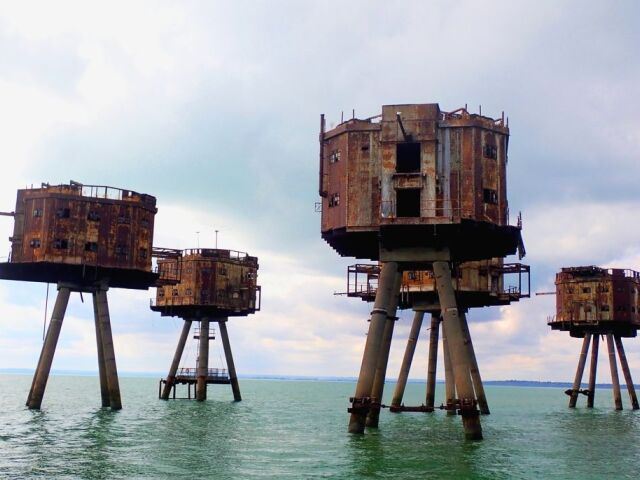 vojenská pevnosť, Maunsell Sea Forts, Morské pevnosti Maunsell
