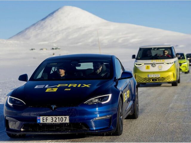 Nórsko - zimný dojazd elektromobilov 2023