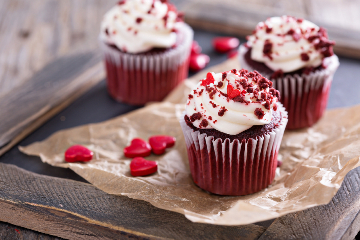 Valentínsky cupcake