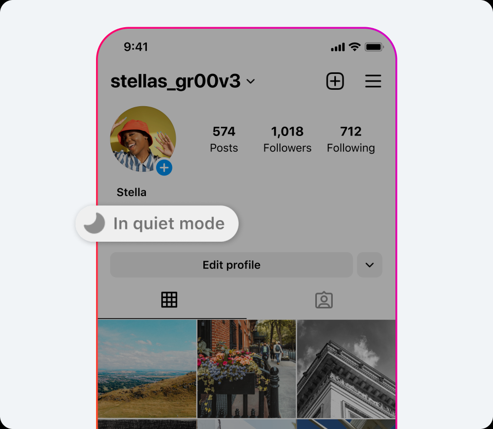 Instagram Quiet mode