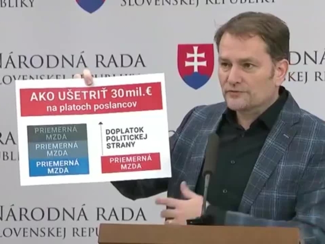 Igor Matovič navrhuje zníženie platov poslancov