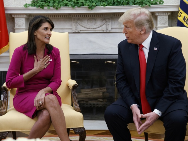 Nikki Haleyová, Donald Trump