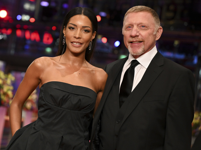 Boris Becker a jeho partnerka Lilian de Carvalho