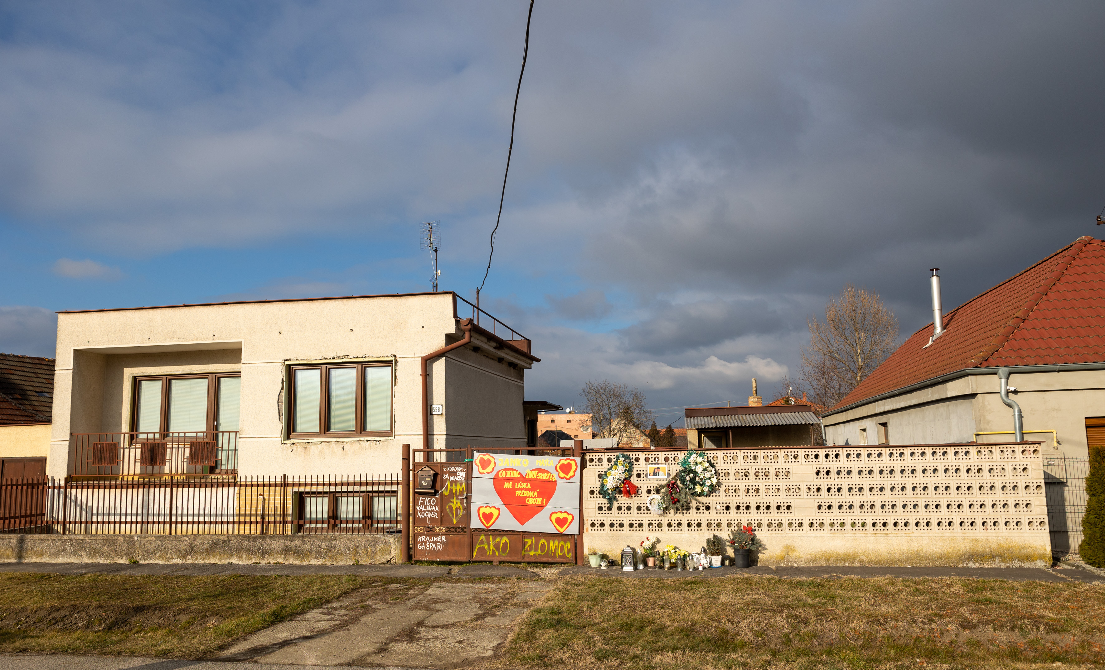 Dom vo Veľkej Mači, kde došlo k vražde Jána Kuciaka a Martiny Kušnírovej.