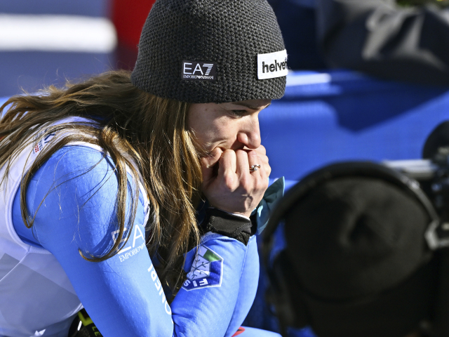 Francúzsko Lyžovanie MS super-G ženy Bassinová