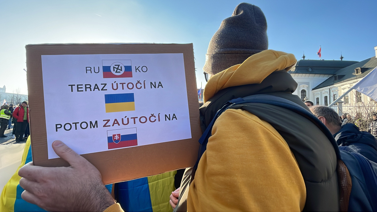protest prezidentský palác