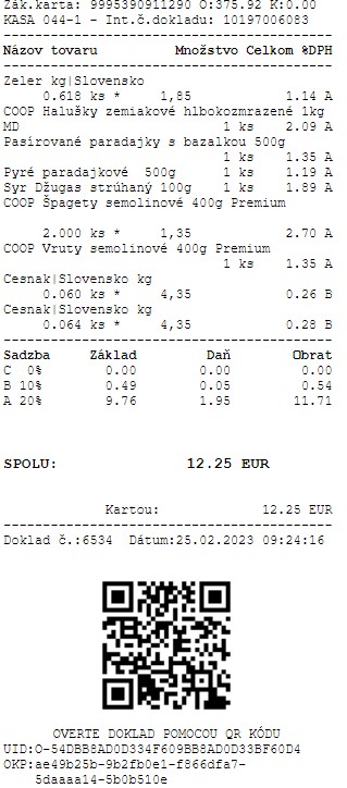 Coop Jednotka e-doklad