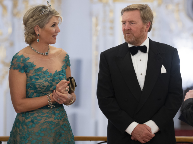 Holandská kráľovná Maxima a holandský kráľ Viliam Alexander