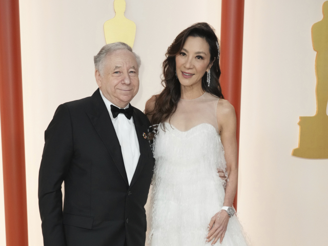 Herečka Michelle Yeoh a jej manžel Jean Todt.