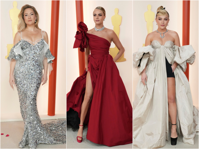Kate Hudson, modelka Cara Delevingne a herečka Florence Pugh