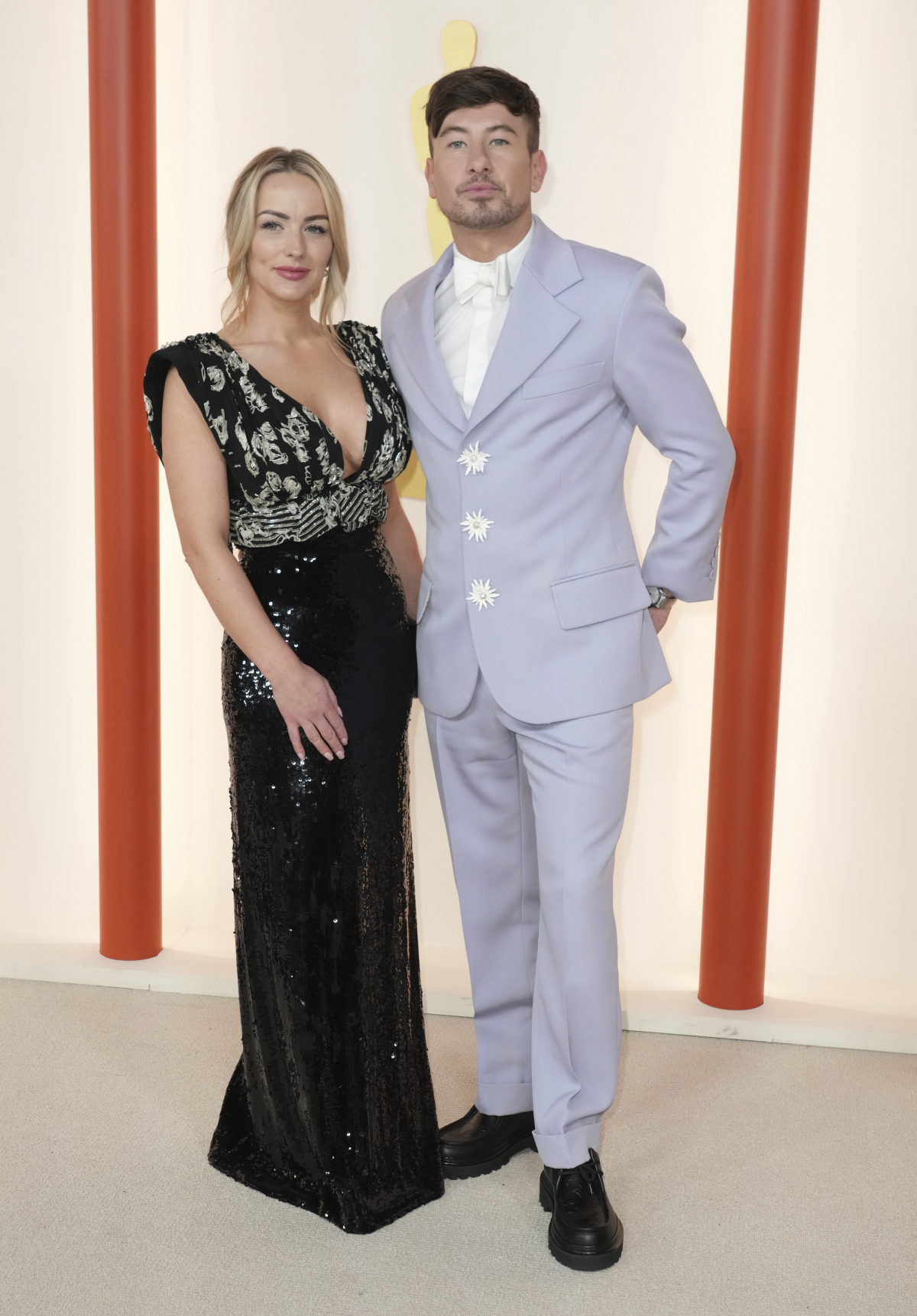 Herec Barry Keoghan a jeho partnerka Alyson Sandro.