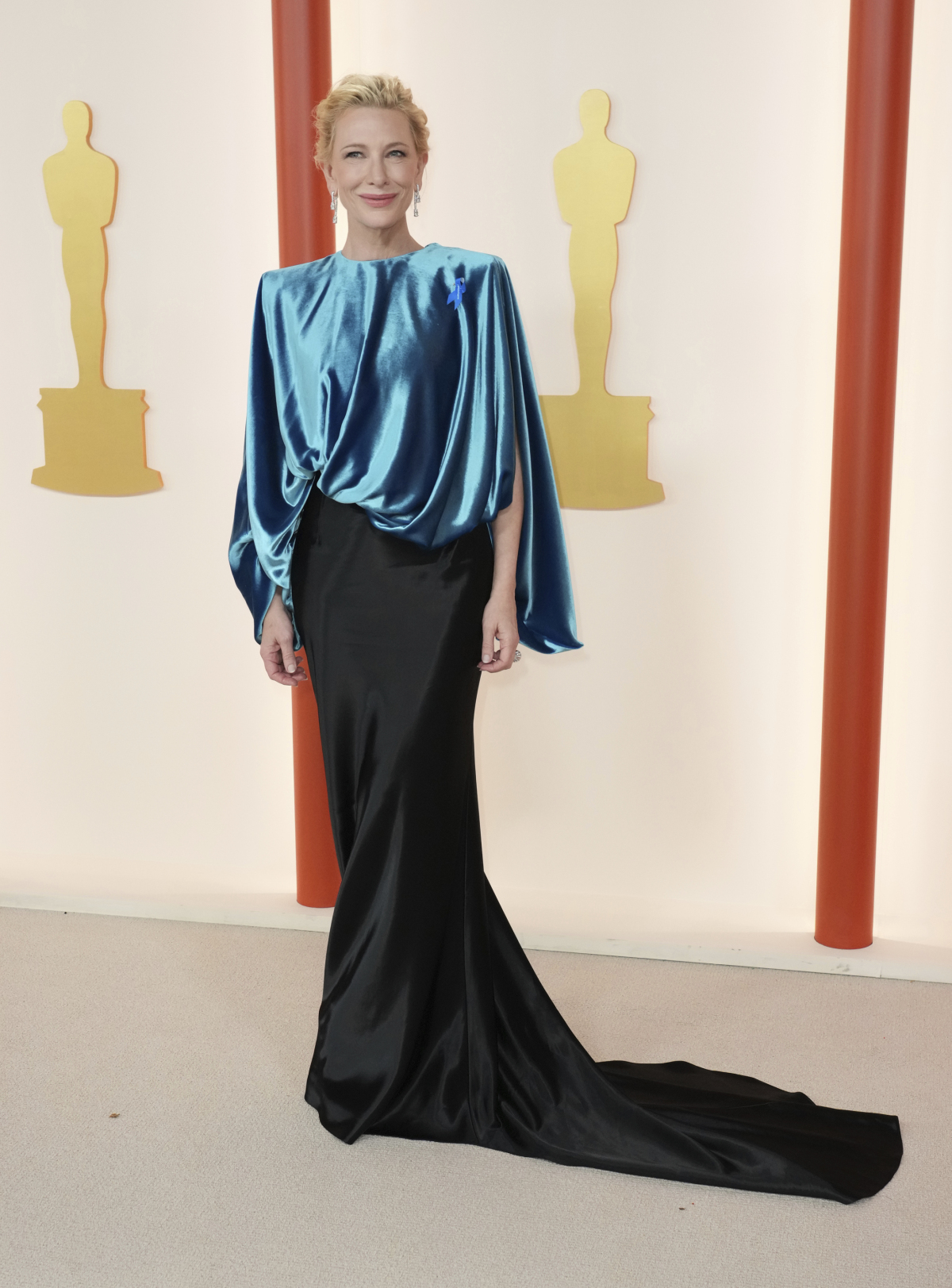 Herečka Cate Blanchett prišla v kreácii Louis Vuitton. 