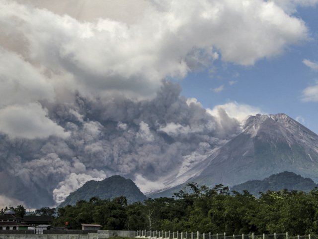 Indonézia sopka Merapi