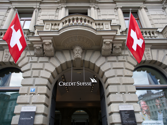 Švajčiarska banka Credit Suisse.