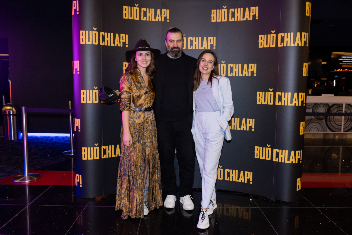 Monika Schwarc, režisér Michal Samir a herečka Tereza Ramba
