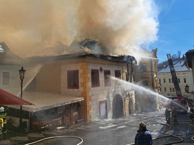 požiar banská štiavnica banka lásky