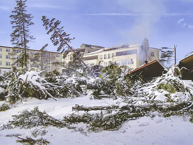 Národný ústav detskej tbc a respiračných chorôb, kalamita, víchrica, orkán, Vysoké Tatry