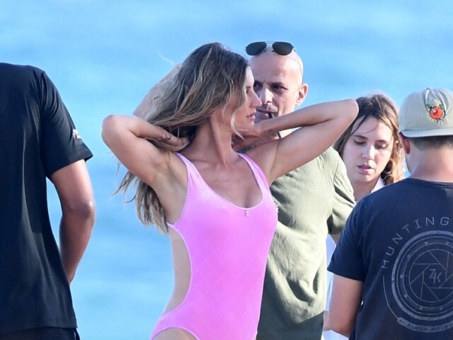 Topmodelka Gisele Bündchen počas fotenia pre magazín Vanity Fair. 