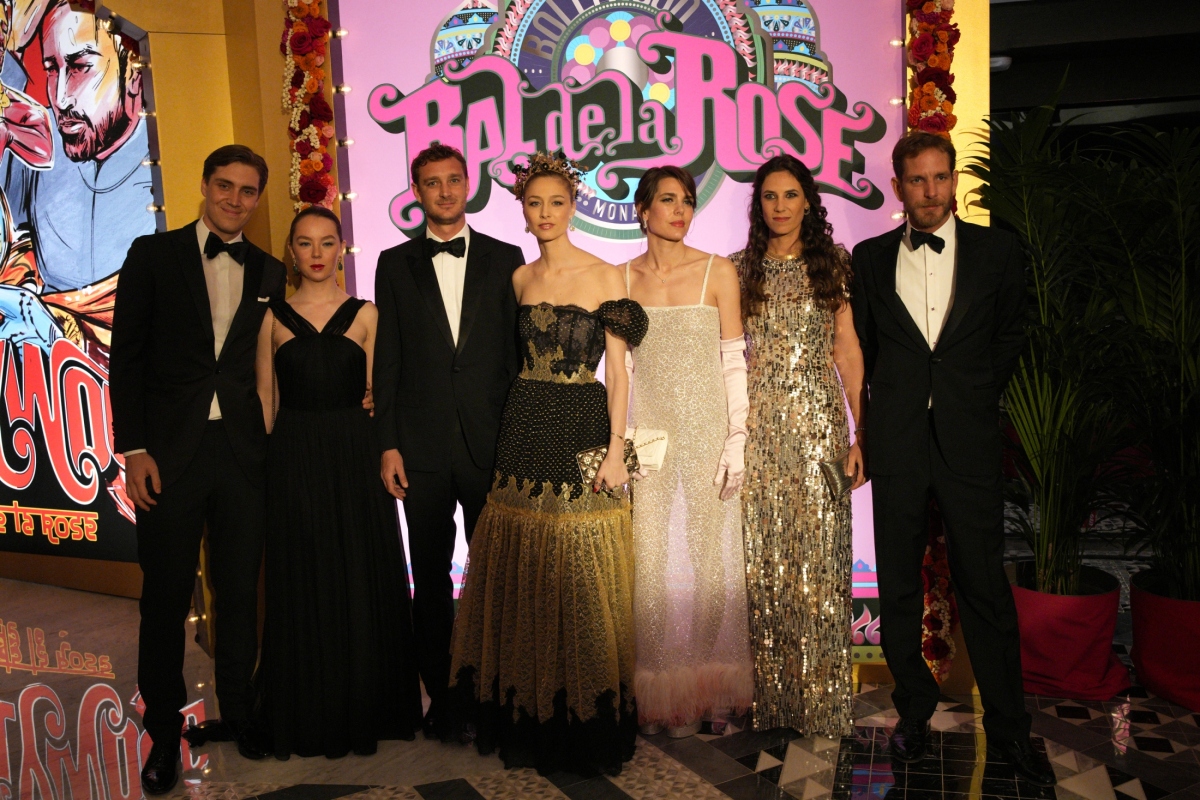 Ben Sylvester Strautmann, Princezná Alexandra Hanoverská, Pierre Casiraghi, jeho manželka Beatrice Borromeo, Charlotte Casiraghi, Tatiana Santo Domingo a jej manžel Andrea Casiraghi