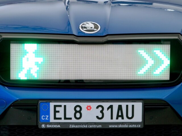 Škoda Enyaq iV - signalizačná maska