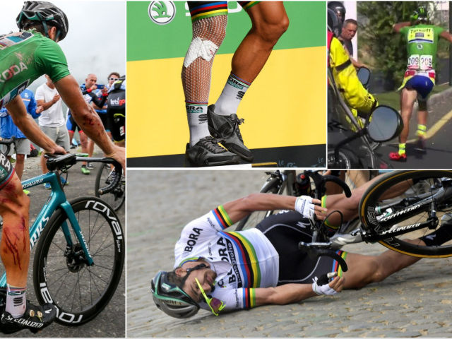 Peter Sagan, pády