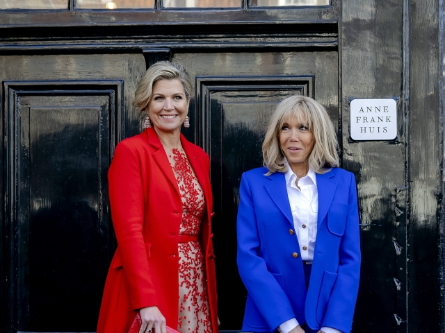 Brigitte Macron a holandská kráľovná Maxima