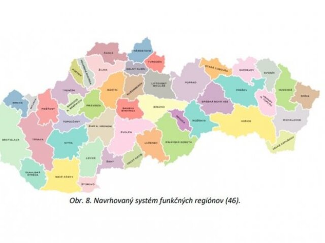 nové rozdelenie regiónov