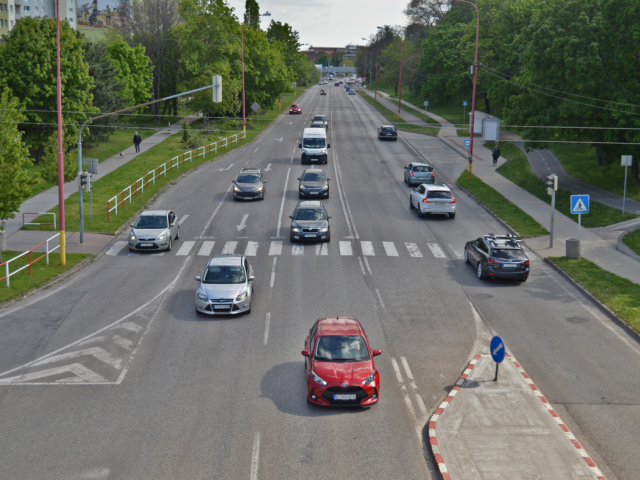 Hlboká ulica, Trnava, nehody, radary