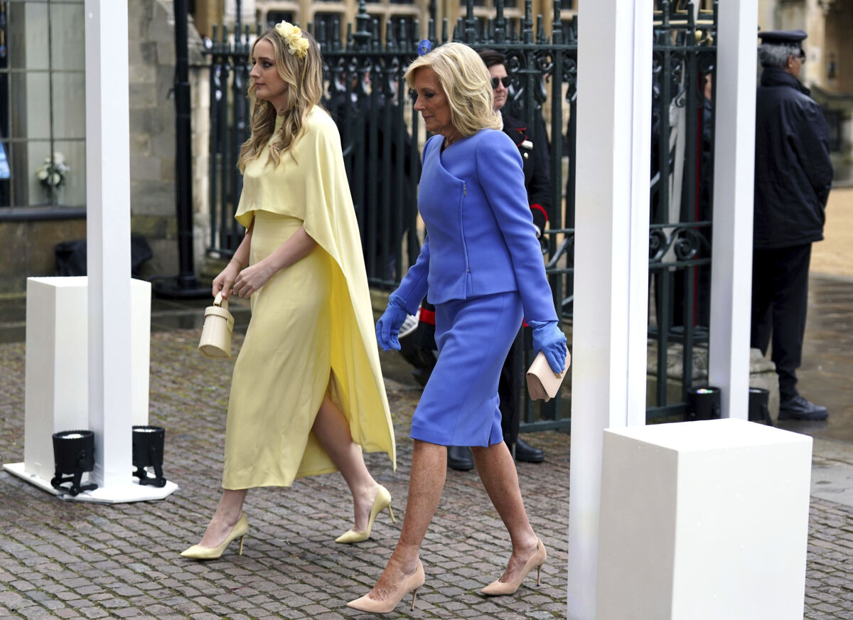 Prvá dáma USA Jill Biden a jej vnučka Finnegan 
