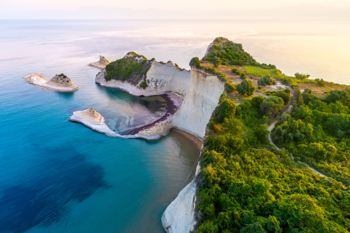 NEPOUZ, Cape, mys Drastis, Korfu, Grécko