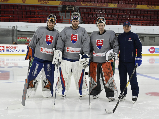 SR Trenčín Šport Hokej MS2023 brankári