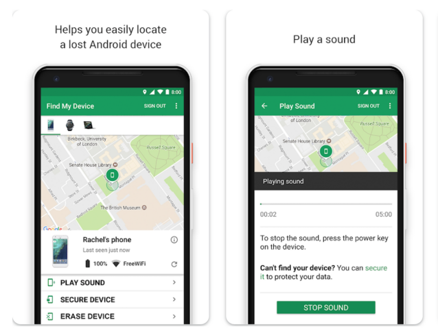 Google, Find My Device,