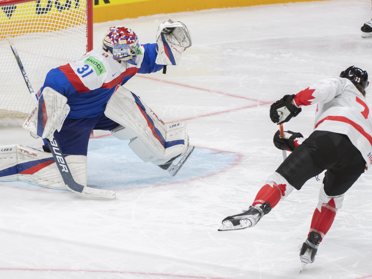 Lotyšsko MS2023 Hokej B Slovensko Kanada