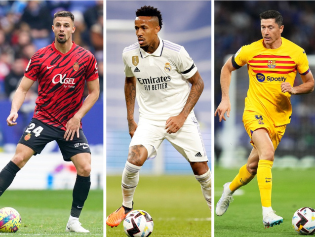 valjent, lewandowski, militao, de jong