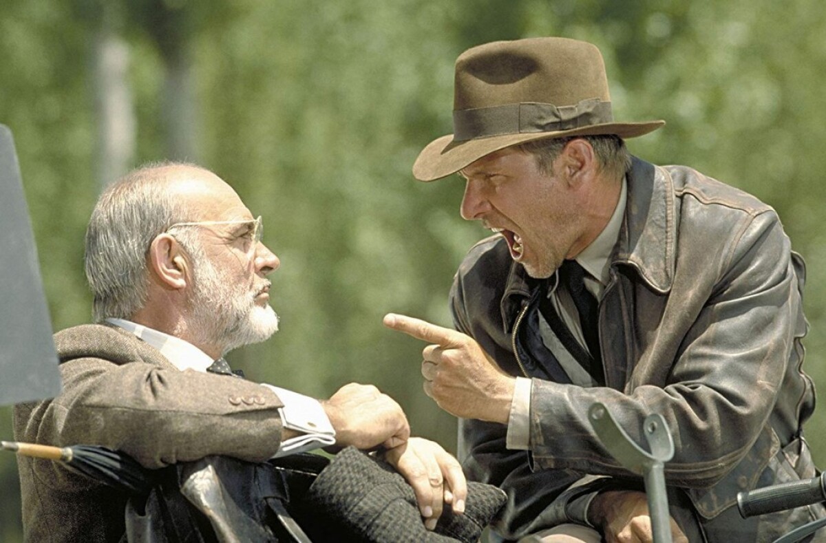 Indiana Jones a posledná krížová výprava, Harrison Ford, Sean Connery