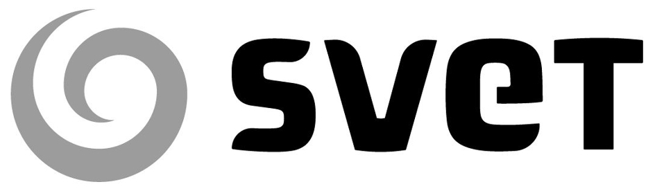 Logo novej televízie JOJ Svet v čierno-bielej verzii.