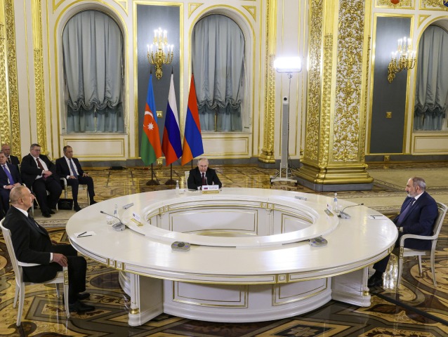 putin, Ilham Alijev, Nikol Pašinjan