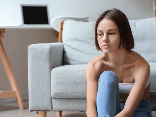 Anorexia dievča