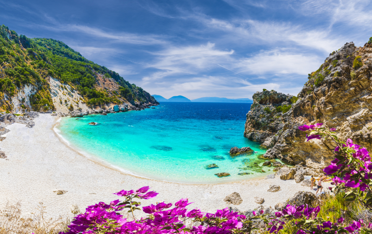 Lefkada, Grécko, ostrov, pláž, Iónske more, dovolenka, cestovanie
