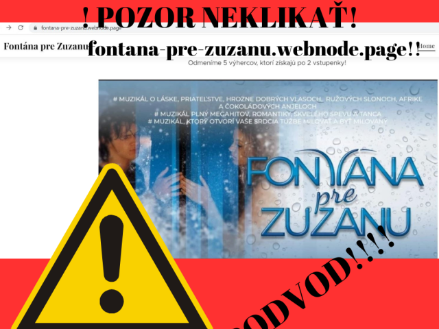Fontana pre Zuzanu - podvodny web