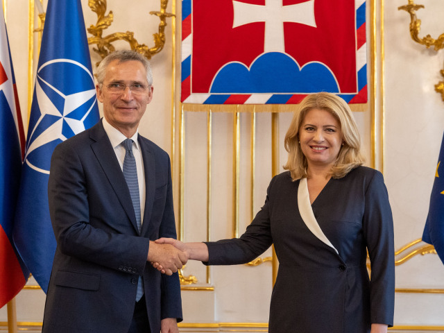 Zuzana Čaputová, Jens Stoltenberg, generálny tajomník NATO,