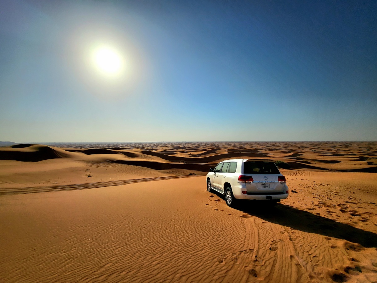 púšť, Dubaj, auto, Toyota Land Cruiser