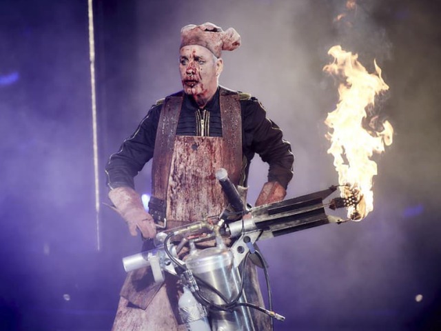 Spevák kapely Rammstein Till Lindemann.