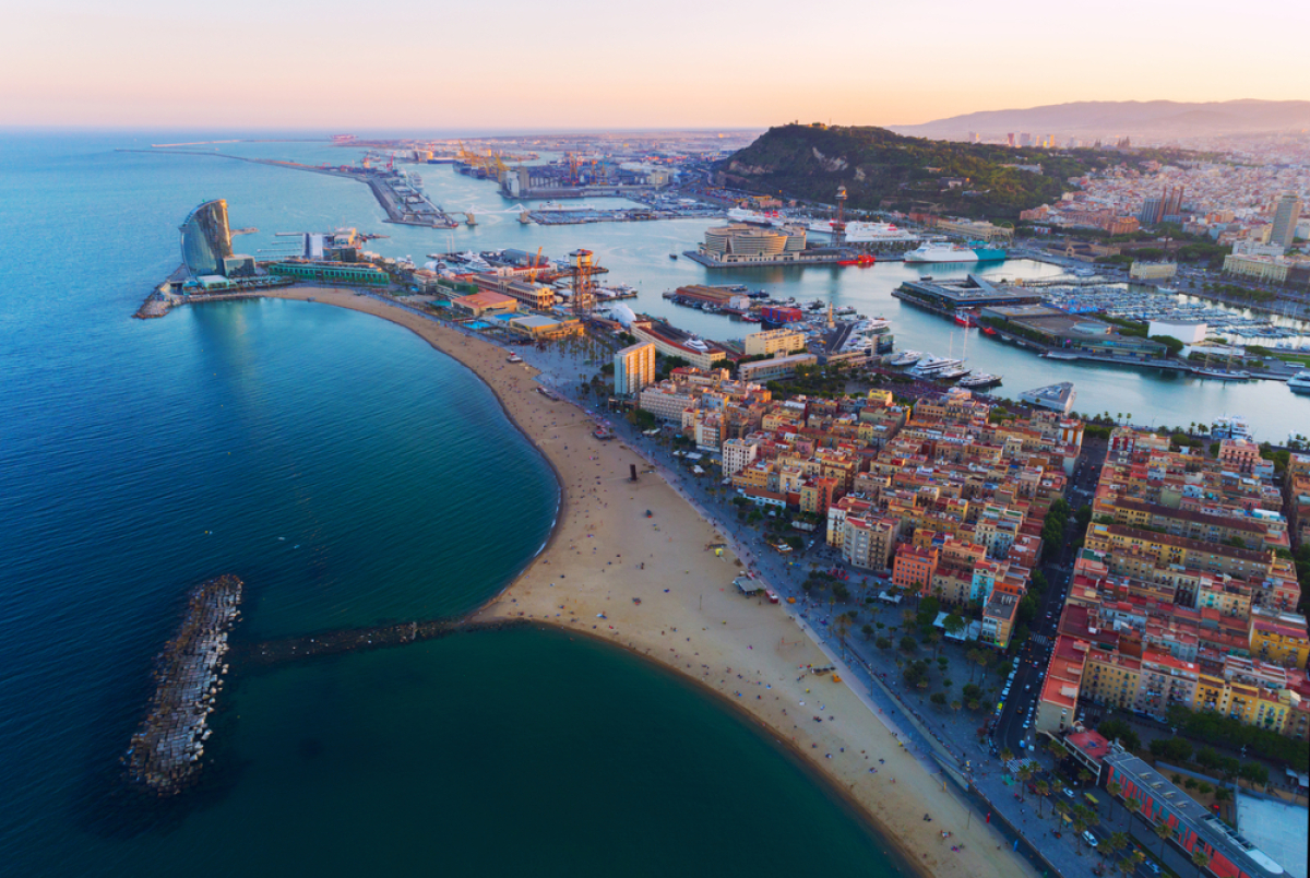 NEPOUZ, Španielsko, Barcelona, Barceloneta, pláž, dovolenka, more, cestovanie