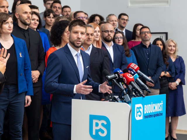 Michal Šimečka, Progresívne Slovensko, kandidátka, predstavenie, Michal Truban, Lucia Plaváková, Štefan Kiss, Ivan Štefunko, Zora Jaurová, Oskar Dvořák, Simona Petrík